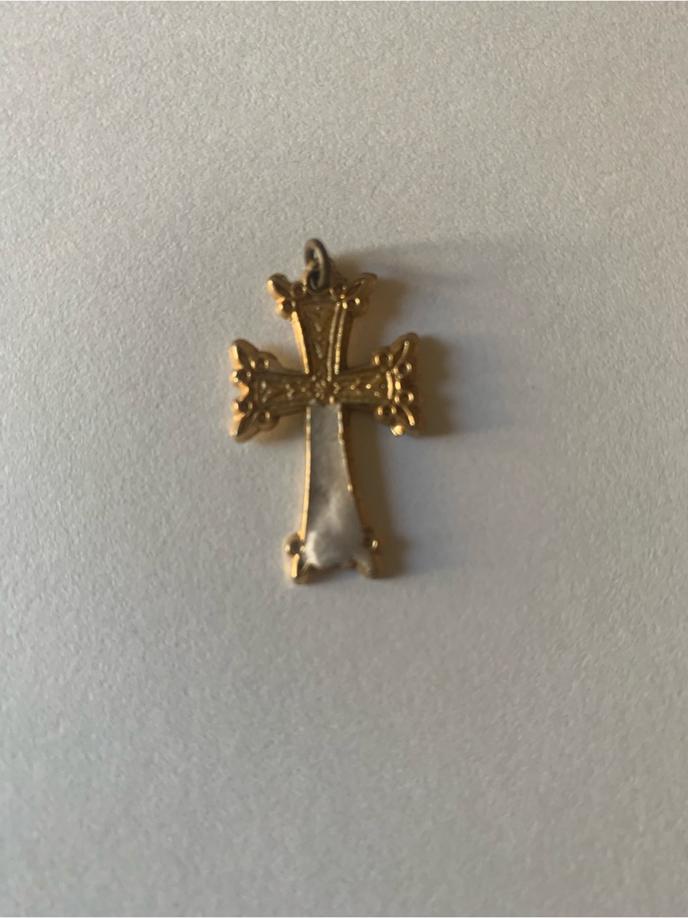 Gold Cross Pendant Necklace Charm - Elegant Women's Jewelry
